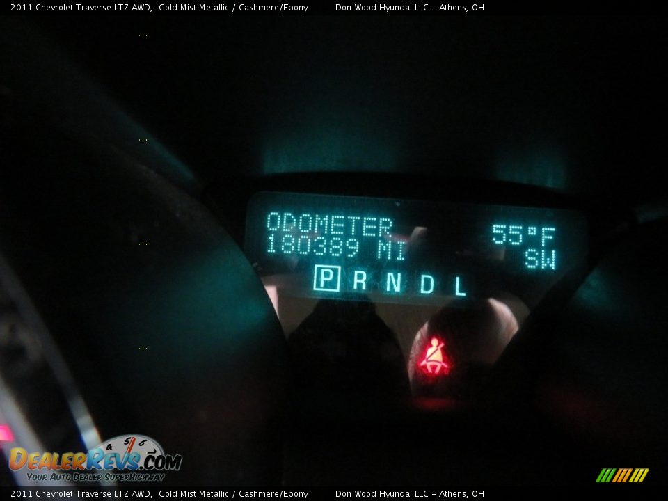 2011 Chevrolet Traverse LTZ AWD Gold Mist Metallic / Cashmere/Ebony Photo #14