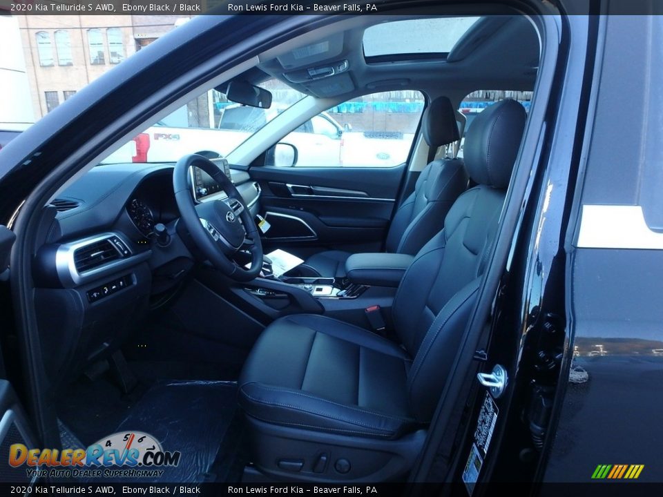2020 Kia Telluride S AWD Ebony Black / Black Photo #13