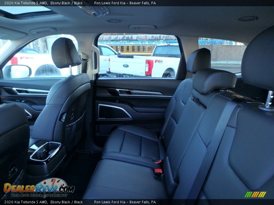 2020 Kia Telluride S AWD Ebony Black / Black Photo #14