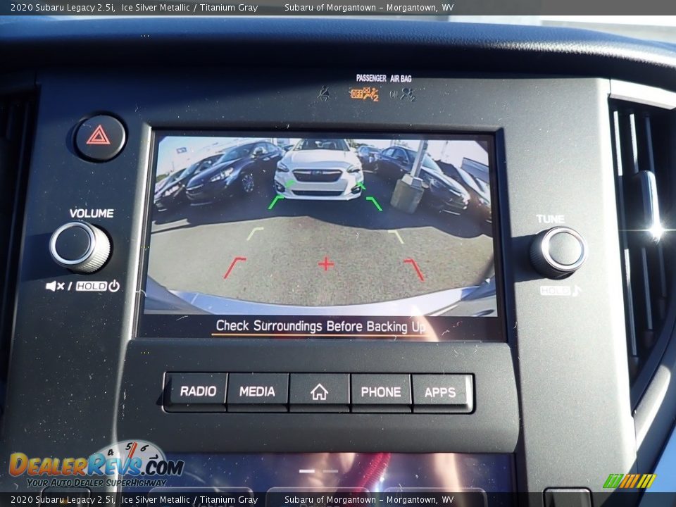 2020 Subaru Legacy 2.5i Ice Silver Metallic / Titanium Gray Photo #17