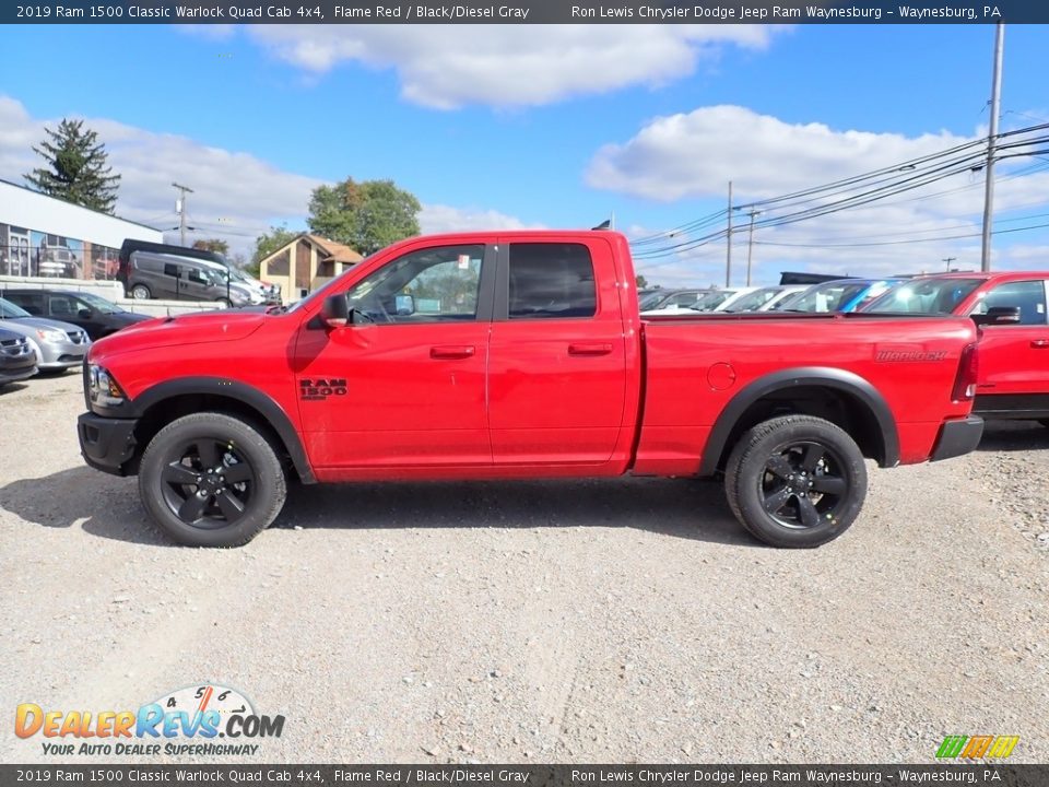 Flame Red 2019 Ram 1500 Classic Warlock Quad Cab 4x4 Photo #2