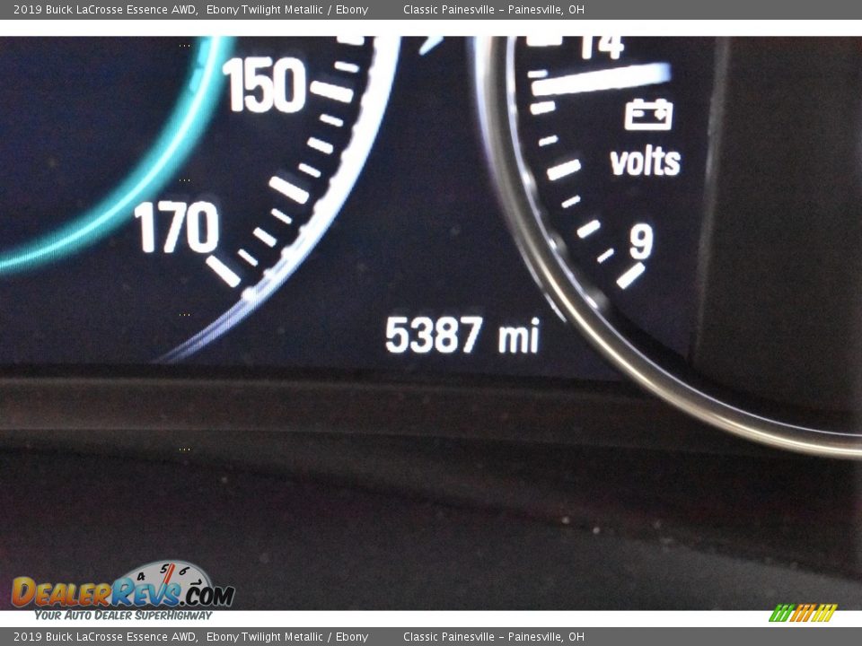 2019 Buick LaCrosse Essence AWD Ebony Twilight Metallic / Ebony Photo #16
