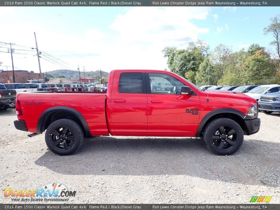 2019 Ram 1500 Classic Warlock Quad Cab 4x4 Flame Red / Black/Diesel Gray Photo #6