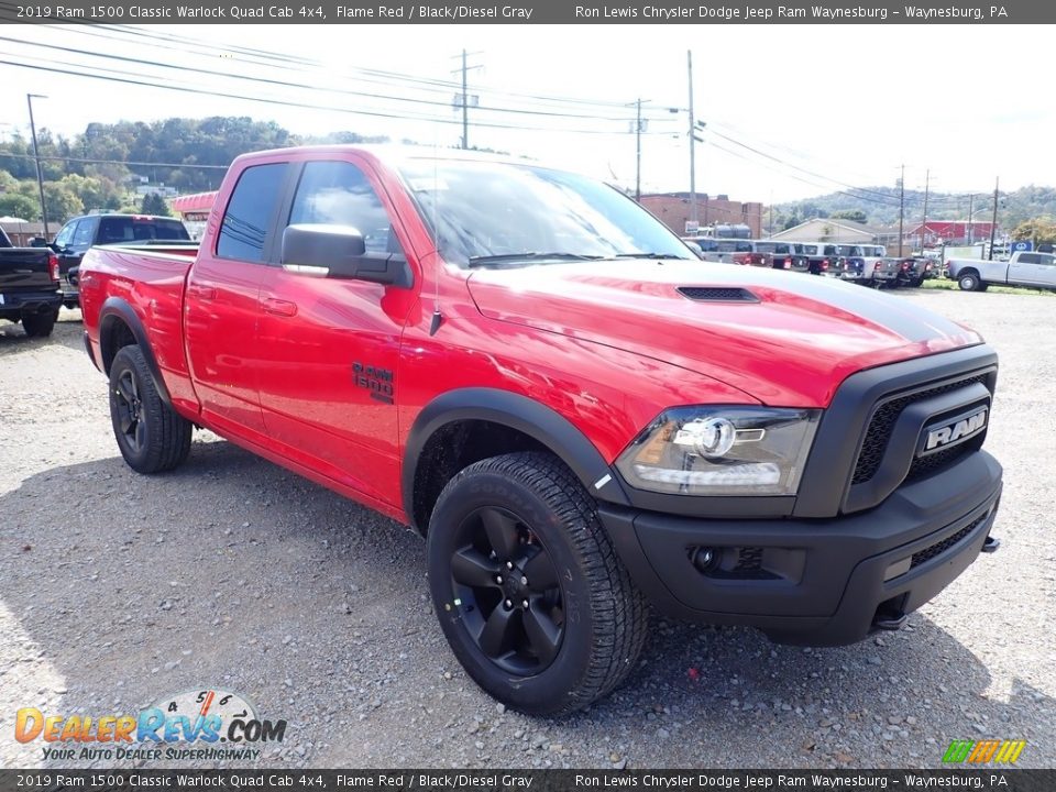 Flame Red 2019 Ram 1500 Classic Warlock Quad Cab 4x4 Photo #7