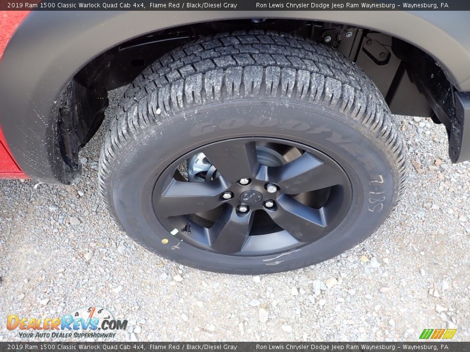 2019 Ram 1500 Classic Warlock Quad Cab 4x4 Flame Red / Black/Diesel Gray Photo #9