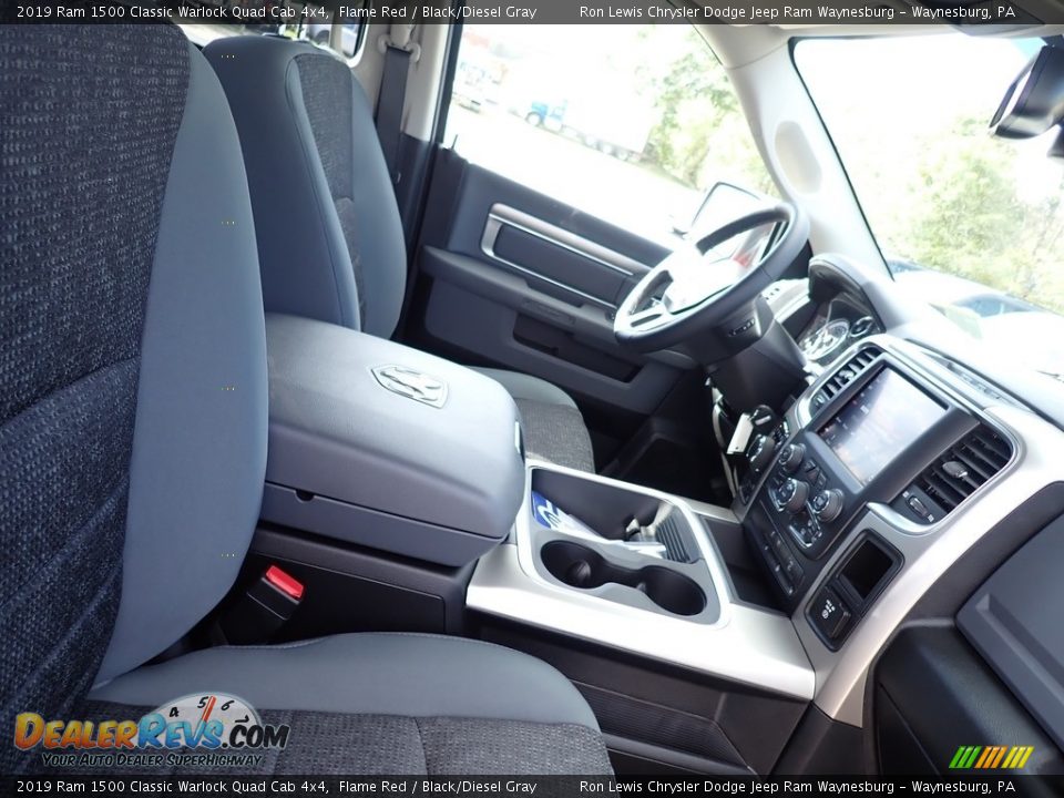 2019 Ram 1500 Classic Warlock Quad Cab 4x4 Flame Red / Black/Diesel Gray Photo #10