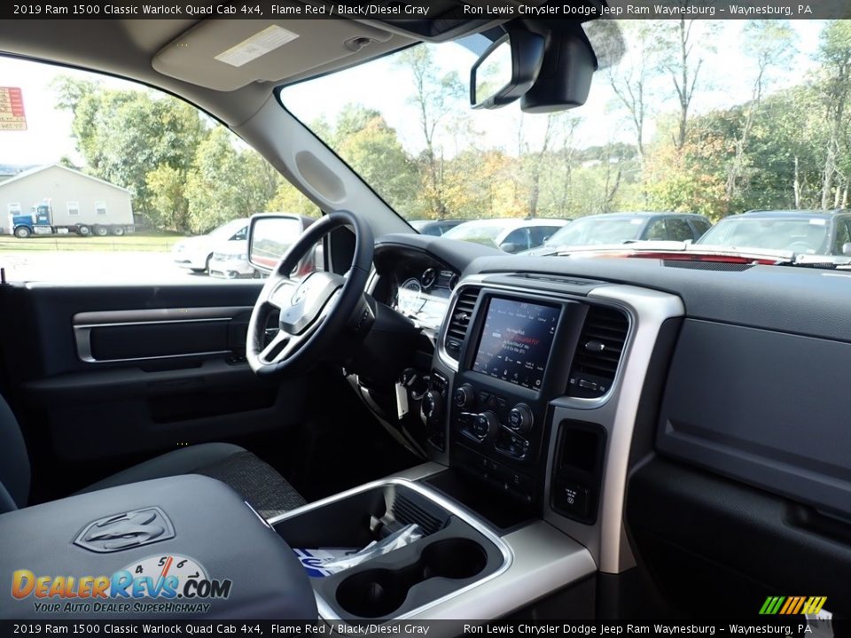 2019 Ram 1500 Classic Warlock Quad Cab 4x4 Flame Red / Black/Diesel Gray Photo #11