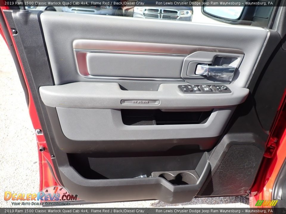 Door Panel of 2019 Ram 1500 Classic Warlock Quad Cab 4x4 Photo #15