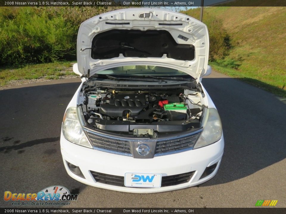 2008 Nissan Versa 1.8 SL Hatchback Super Black / Charcoal Photo #4
