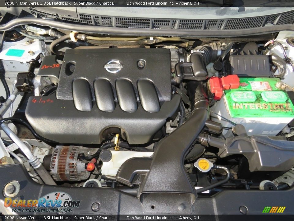 2008 Nissan Versa 1.8 SL Hatchback Super Black / Charcoal Photo #5