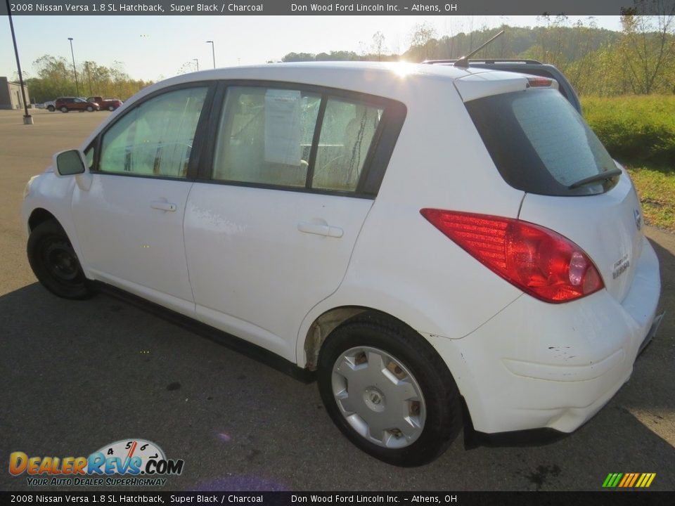 2008 Nissan Versa 1.8 SL Hatchback Super Black / Charcoal Photo #8