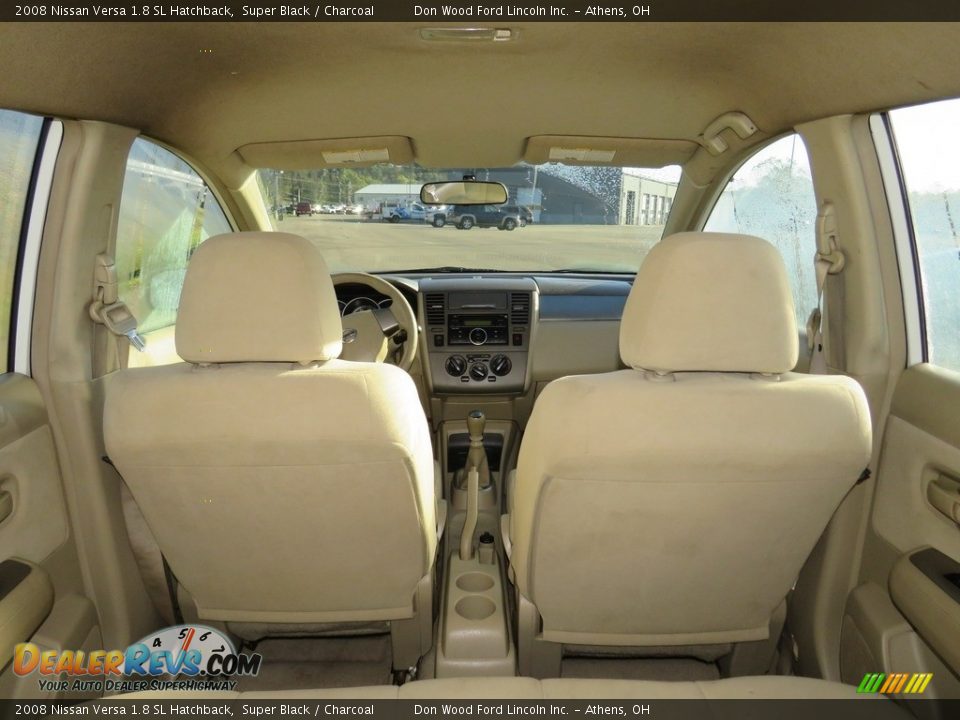2008 Nissan Versa 1.8 SL Hatchback Super Black / Charcoal Photo #12