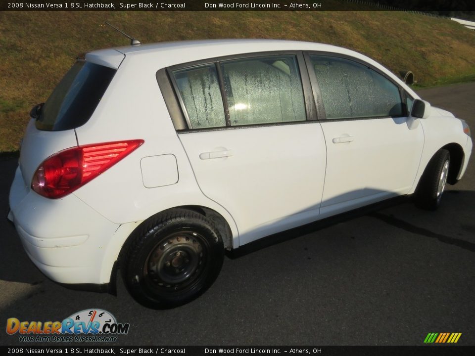 2008 Nissan Versa 1.8 SL Hatchback Super Black / Charcoal Photo #14