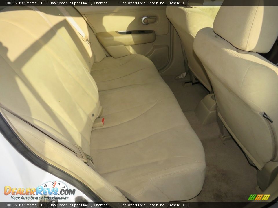 2008 Nissan Versa 1.8 SL Hatchback Super Black / Charcoal Photo #23