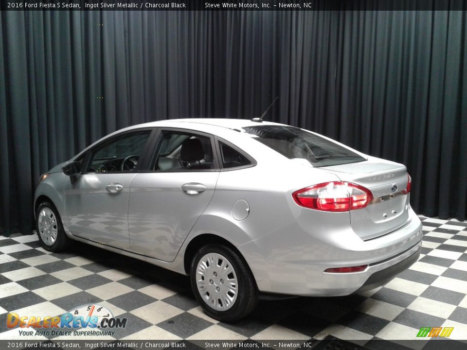 2016 Ford Fiesta S Sedan Ingot Silver Metallic / Charcoal Black Photo #8