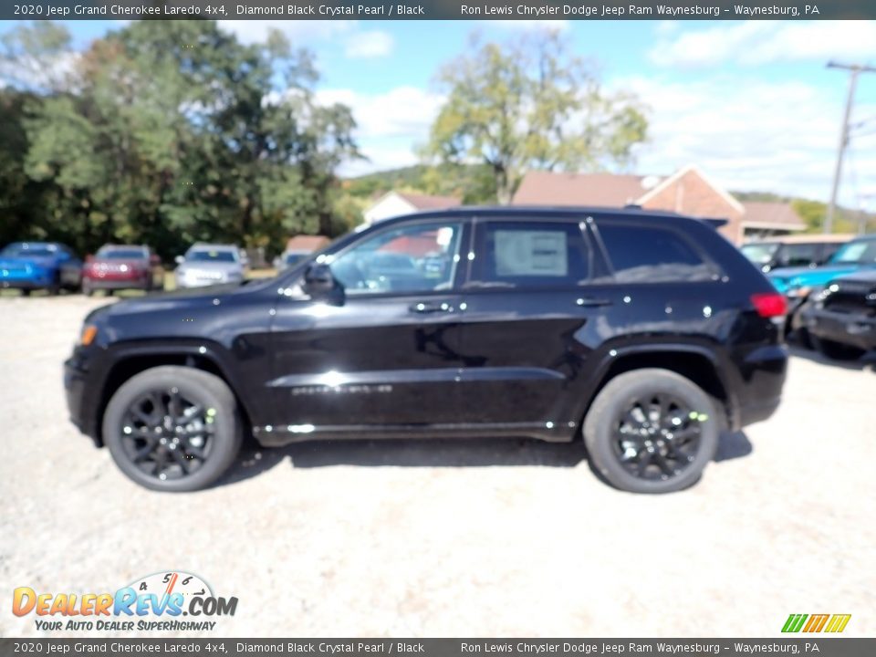 2020 Jeep Grand Cherokee Laredo 4x4 Diamond Black Crystal Pearl / Black Photo #2