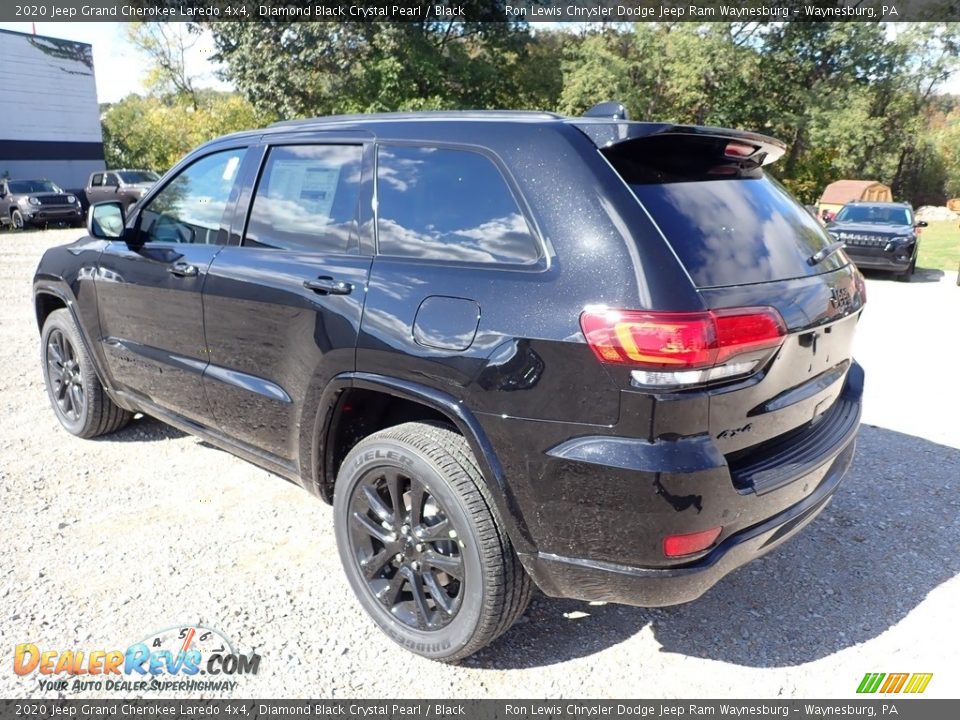 2020 Jeep Grand Cherokee Laredo 4x4 Diamond Black Crystal Pearl / Black Photo #3