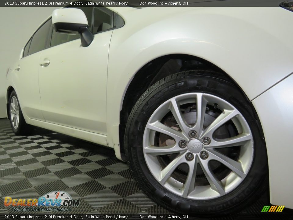 2013 Subaru Impreza 2.0i Premium 4 Door Satin White Pearl / Ivory Photo #4