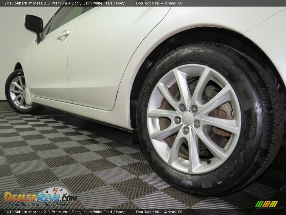 2013 Subaru Impreza 2.0i Premium 4 Door Satin White Pearl / Ivory Photo #11