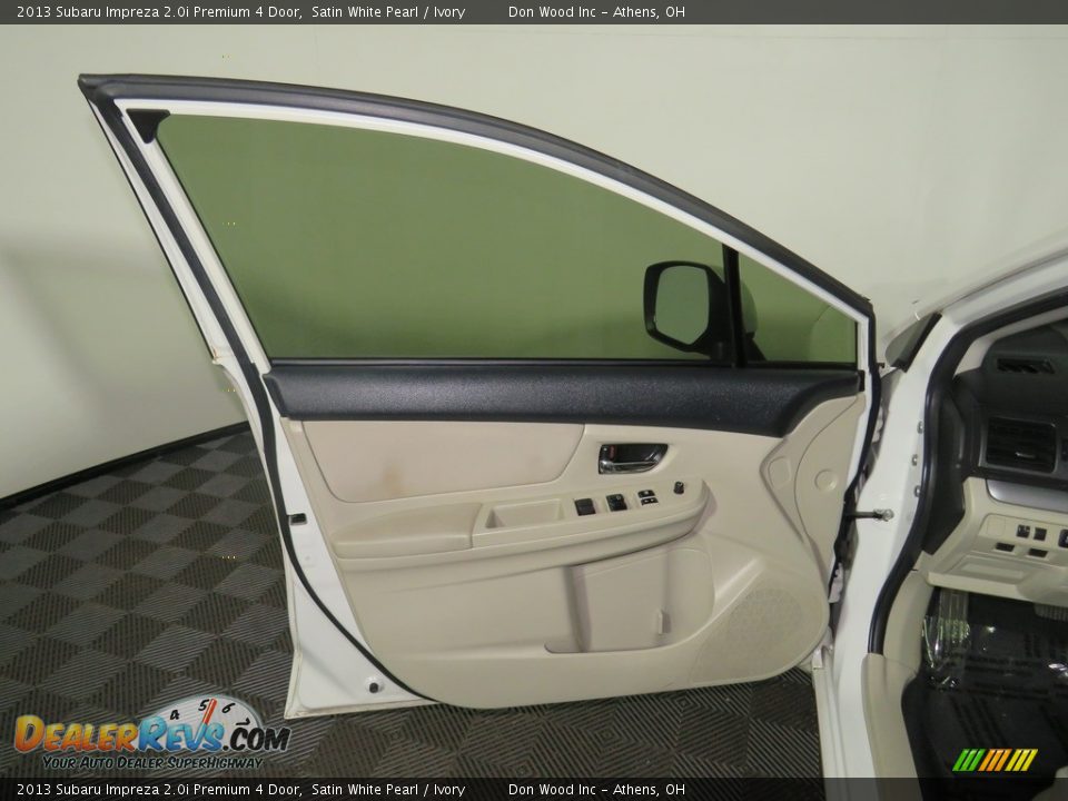2013 Subaru Impreza 2.0i Premium 4 Door Satin White Pearl / Ivory Photo #17