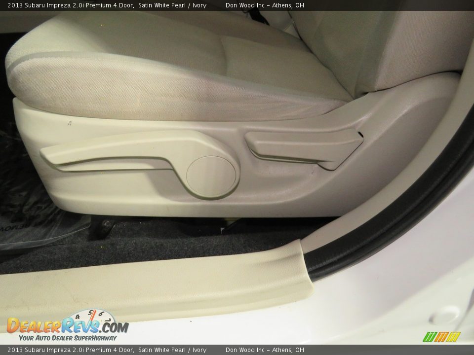 2013 Subaru Impreza 2.0i Premium 4 Door Satin White Pearl / Ivory Photo #18