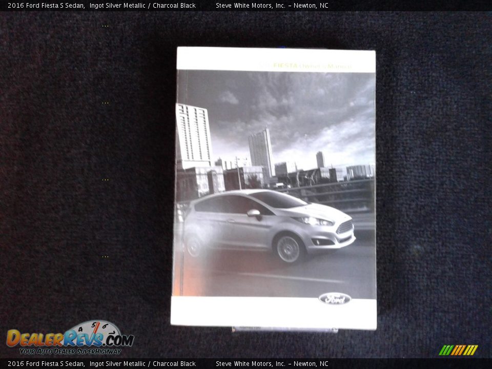 2016 Ford Fiesta S Sedan Ingot Silver Metallic / Charcoal Black Photo #27