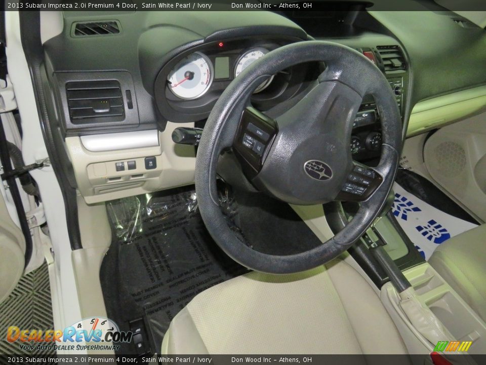 2013 Subaru Impreza 2.0i Premium 4 Door Satin White Pearl / Ivory Photo #19