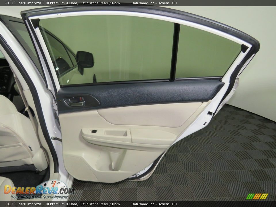 2013 Subaru Impreza 2.0i Premium 4 Door Satin White Pearl / Ivory Photo #24