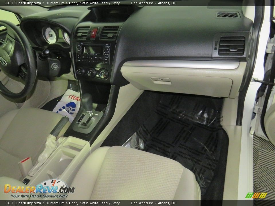 2013 Subaru Impreza 2.0i Premium 4 Door Satin White Pearl / Ivory Photo #27