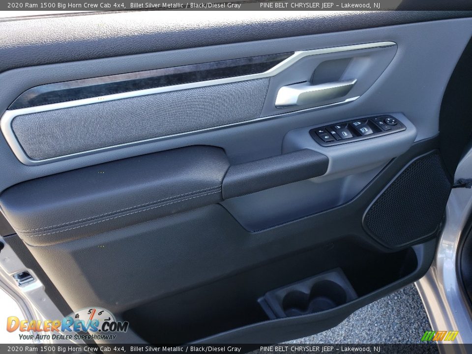 2020 Ram 1500 Big Horn Crew Cab 4x4 Billet Silver Metallic / Black/Diesel Gray Photo #7