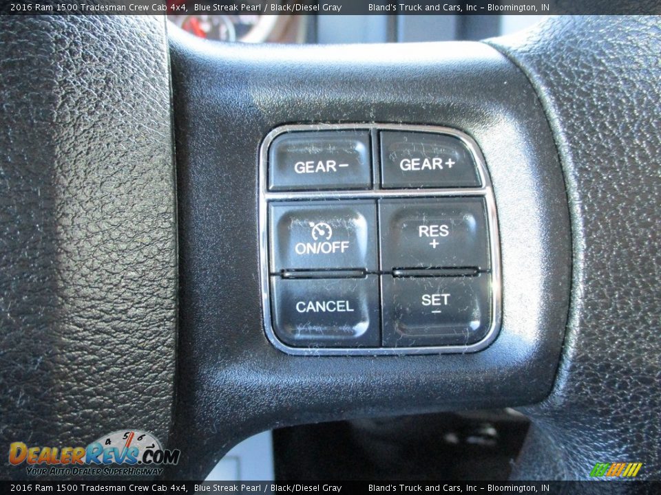 2016 Ram 1500 Tradesman Crew Cab 4x4 Blue Streak Pearl / Black/Diesel Gray Photo #16