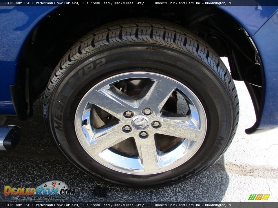 2016 Ram 1500 Tradesman Crew Cab 4x4 Blue Streak Pearl / Black/Diesel Gray Photo #23