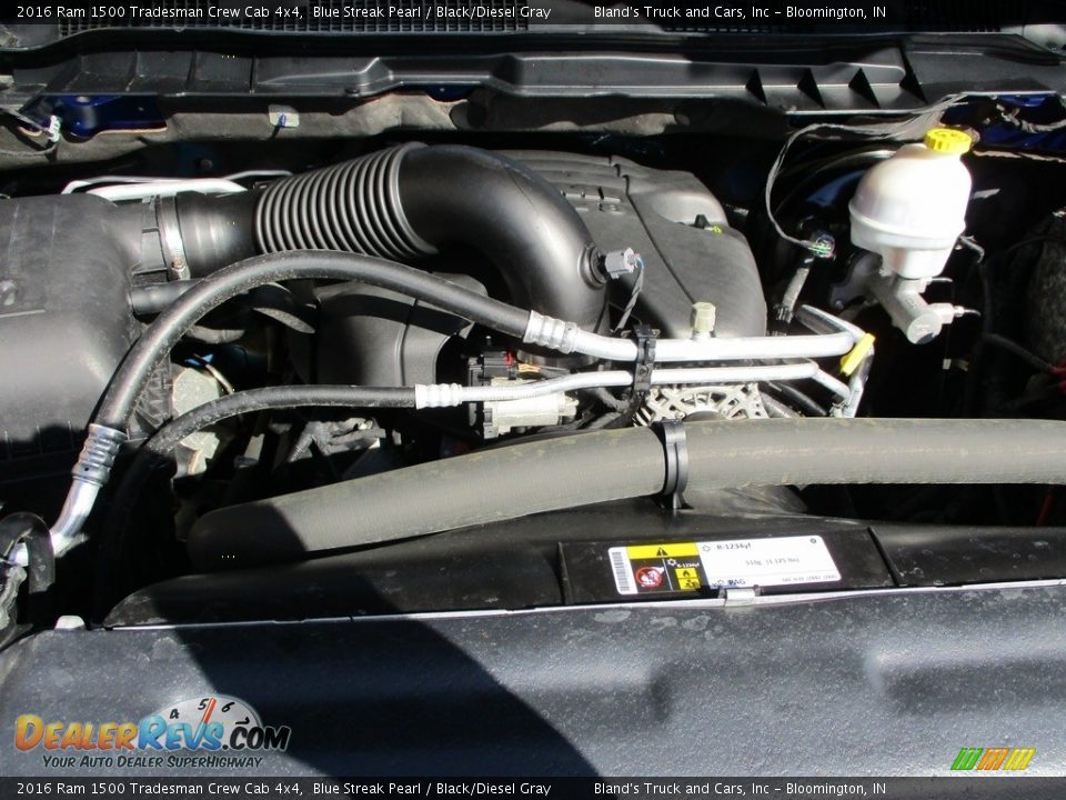 2016 Ram 1500 Tradesman Crew Cab 4x4 Blue Streak Pearl / Black/Diesel Gray Photo #29