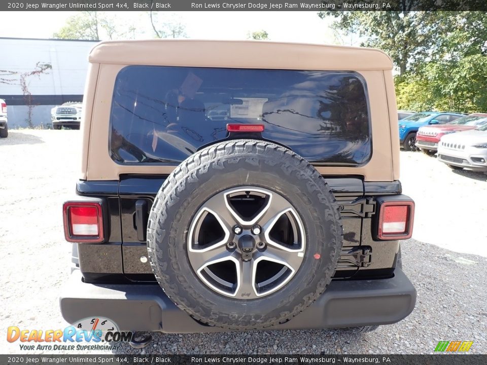 2020 Jeep Wrangler Unlimited Sport 4x4 Black / Black Photo #4