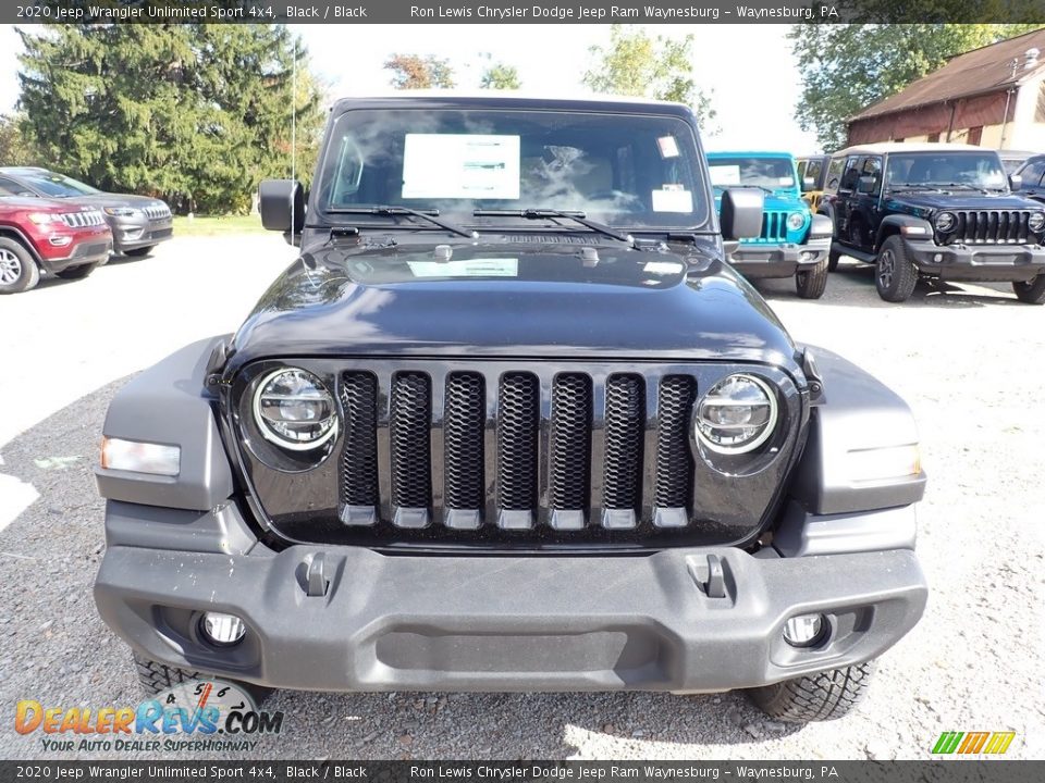 2020 Jeep Wrangler Unlimited Sport 4x4 Black / Black Photo #8