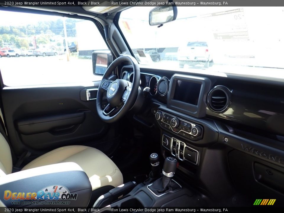2020 Jeep Wrangler Unlimited Sport 4x4 Black / Black Photo #11