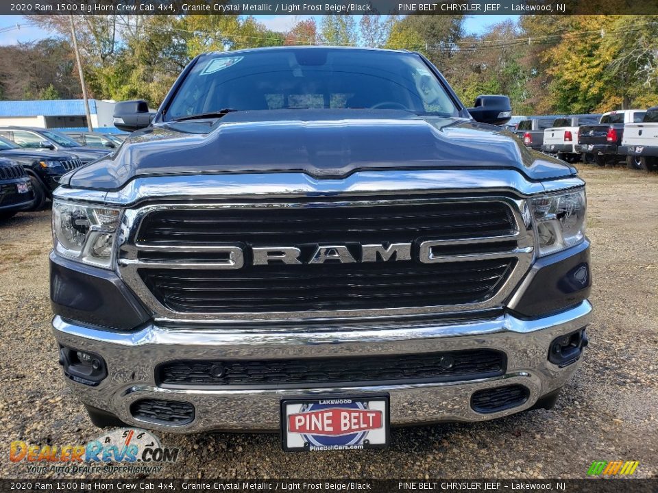 2020 Ram 1500 Big Horn Crew Cab 4x4 Granite Crystal Metallic / Light Frost Beige/Black Photo #2