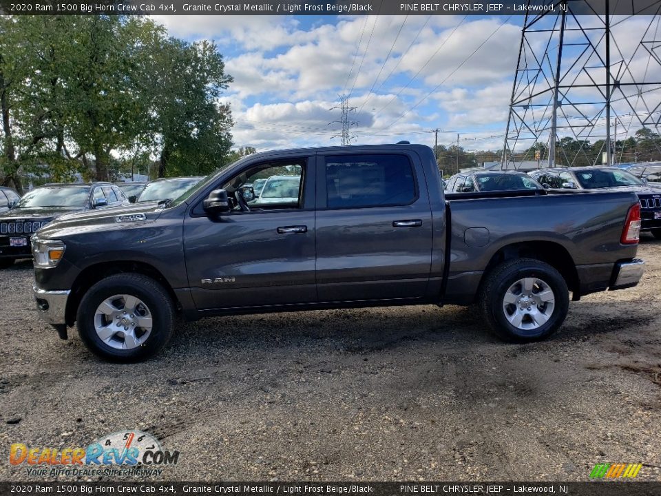 2020 Ram 1500 Big Horn Crew Cab 4x4 Granite Crystal Metallic / Light Frost Beige/Black Photo #3