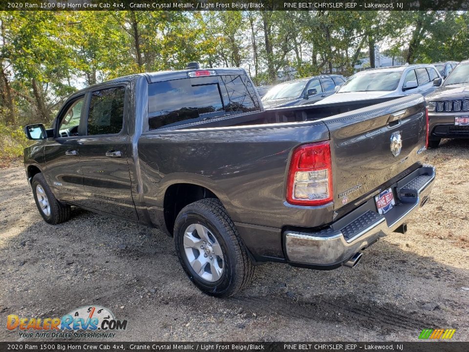 2020 Ram 1500 Big Horn Crew Cab 4x4 Granite Crystal Metallic / Light Frost Beige/Black Photo #4