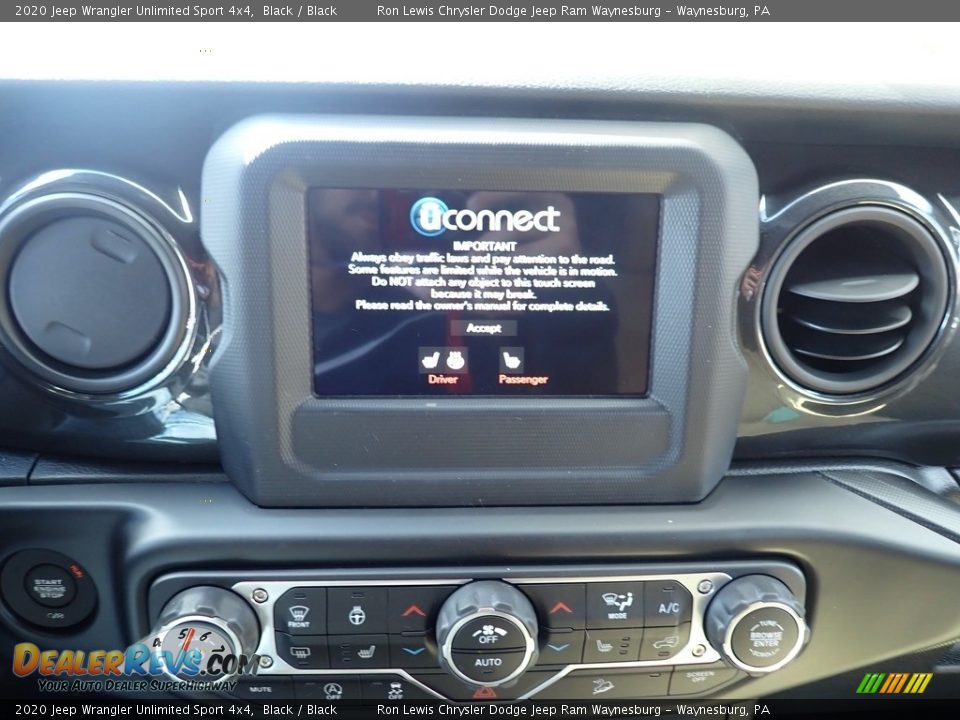 2020 Jeep Wrangler Unlimited Sport 4x4 Black / Black Photo #16