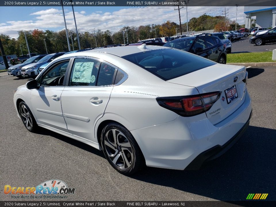 2020 Subaru Legacy 2.5i Limited Crystal White Pearl / Slate Black Photo #4