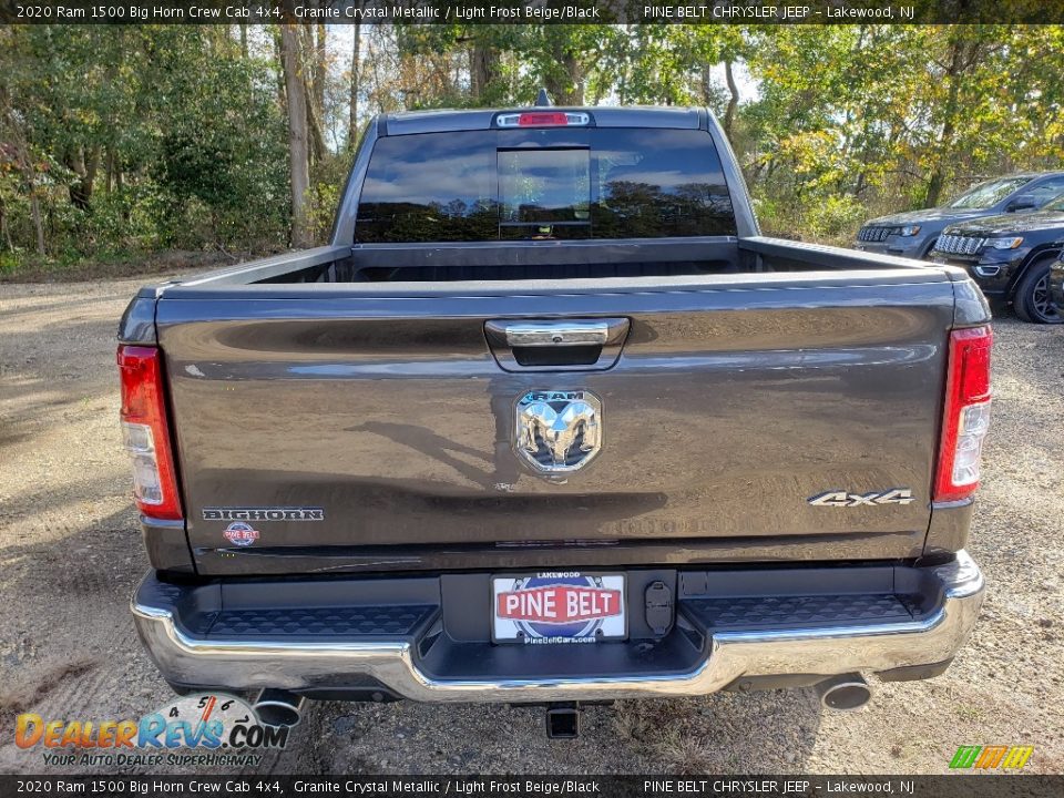 2020 Ram 1500 Big Horn Crew Cab 4x4 Granite Crystal Metallic / Light Frost Beige/Black Photo #5