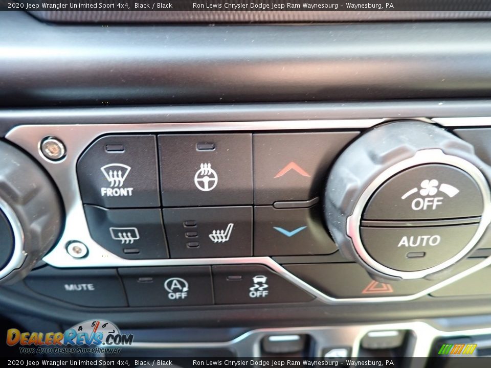 2020 Jeep Wrangler Unlimited Sport 4x4 Black / Black Photo #20