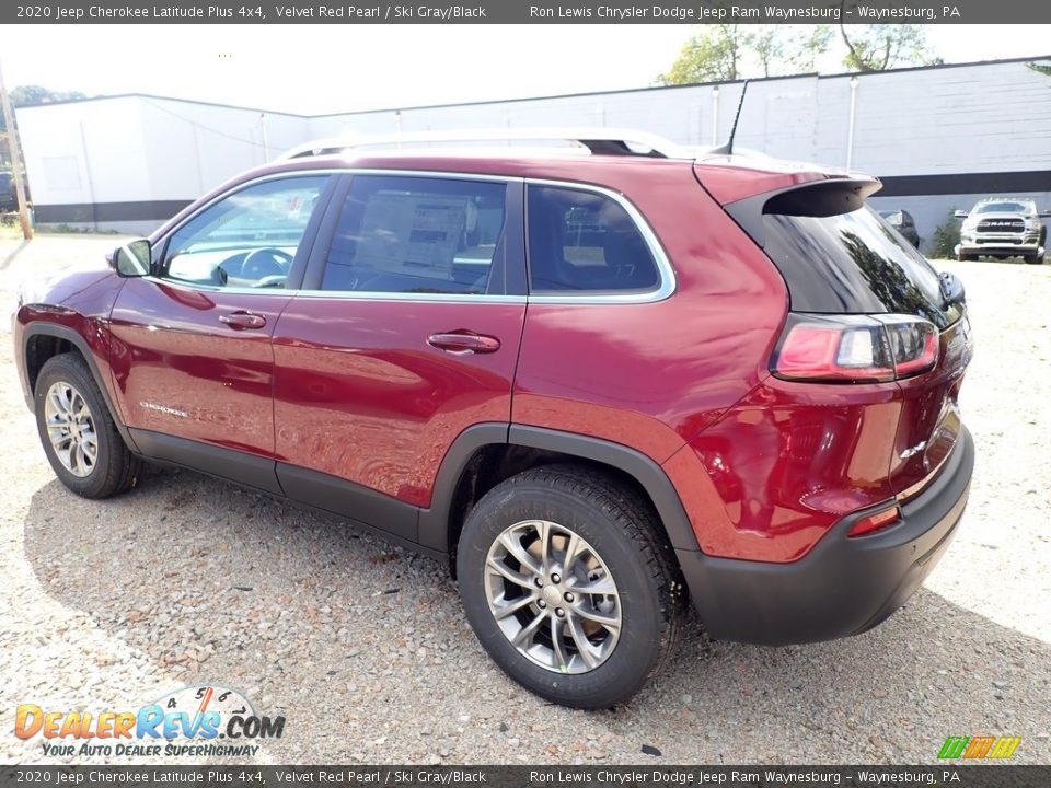 2020 Jeep Cherokee Latitude Plus 4x4 Velvet Red Pearl / Ski Gray/Black Photo #3