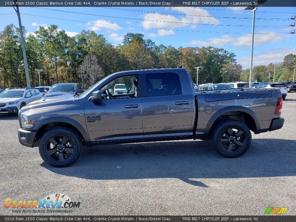2019 Ram 1500 Classic Warlock Crew Cab 4x4 Granite Crystal Metallic / Black/Diesel Gray Photo #3