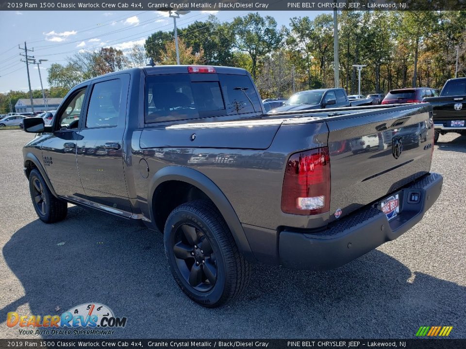 2019 Ram 1500 Classic Warlock Crew Cab 4x4 Granite Crystal Metallic / Black/Diesel Gray Photo #4