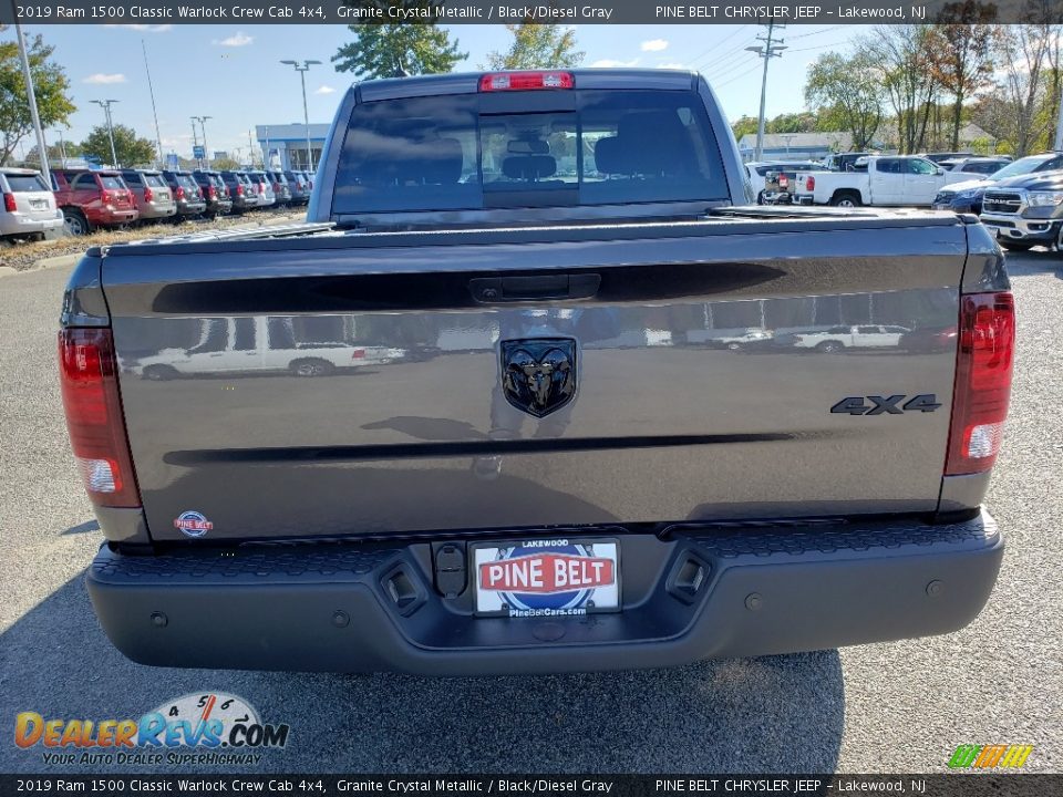 2019 Ram 1500 Classic Warlock Crew Cab 4x4 Granite Crystal Metallic / Black/Diesel Gray Photo #5