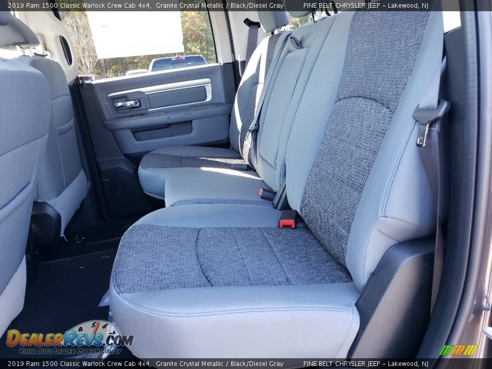 Rear Seat of 2019 Ram 1500 Classic Warlock Crew Cab 4x4 Photo #6