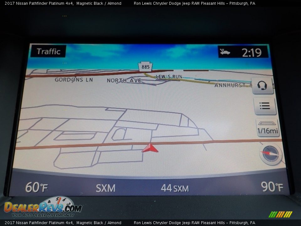 2017 Nissan Pathfinder Platinum 4x4 Magnetic Black / Almond Photo #18