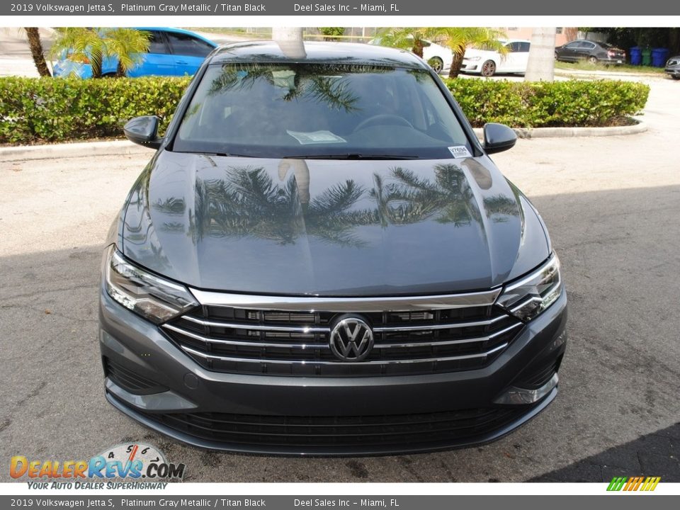 2019 Volkswagen Jetta S Platinum Gray Metallic / Titan Black Photo #3